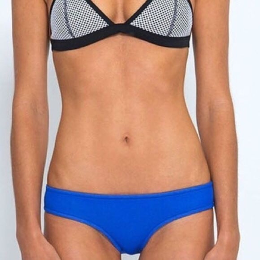 Triangl blue neoprene bikini bottoms